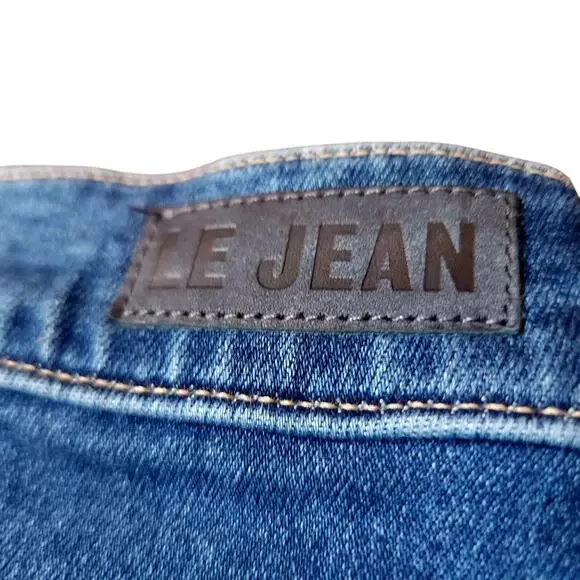 LE JEAN Amelia Pleated Straight Flare Leg Jeans Women sz. 24 (0) | MSRP $274 - Picture 8 of 10